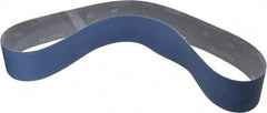 Norton - 2-1/2" Wide x 48" OAL, 80 Grit, Zirconia Alumina Abrasive Belt - Zirconia Alumina, Medium, Coated, Y Weighted Cloth Backing, Series R821 - Eagle Tool & Supply