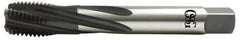 OSG - 1-8 UNC 5 Flute 2B Modified Bottoming Spiral Flute Tap - Vanadium High Speed Steel, Oxide Finish, 160mm OAL, Right Hand Flute, Right Hand Thread, Series 13014 - Eagle Tool & Supply