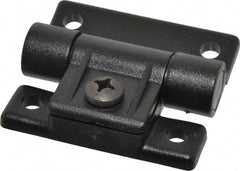 Value Collection - 2-1/2" Long x 2-17/64" Wide x 49/64" Thick, Adjustable Friction Hinge - Black Acetal Leaves with Polycarbonate Pin & 303 Stainless Steel Nut & Screw, Black Finish - Eagle Tool & Supply