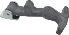 Value Collection - 5-7/8" Long x 3-1/8" Wide x 1-1/4" High, Draw Latch - EPDM Rubber Handle, 1010 Steel Keeper & Bracket, Aluminum Rivet, with Black Finish - Eagle Tool & Supply