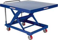 Vestil - 2,000 Lb Capacity, 34" Lift Height, Portable Workstation Manually Operated Lift - Eagle Tool & Supply