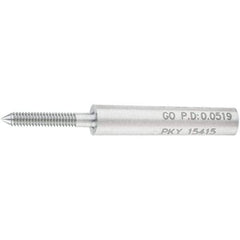 SPI - #0-80, Class 2B, 3B, Single End Plug Thread Go Gage - Steel, Size 000 Handle Not Included - Eagle Tool & Supply