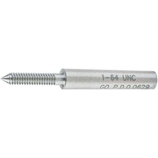 SPI - #1-64, Class 2B, 3B, Single End Plug Thread Go Gage - Steel, Size 000 Handle Not Included - Eagle Tool & Supply