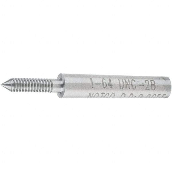 SPI - #1-64, Class 2B, Single End Plug Thread No Go Gage - Steel, Size 000 Handle Not Included - Eagle Tool & Supply