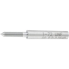 SPI - #1-72, Class 2B, 3B, Single End Plug Thread Go Gage - Steel, Size 000 Handle Not Included - Eagle Tool & Supply