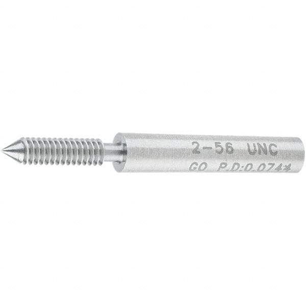 SPI - #2-56, Class 2B, 3B, Single End Plug Thread Go Gage - Steel, Size 000 Handle Not Included - Eagle Tool & Supply
