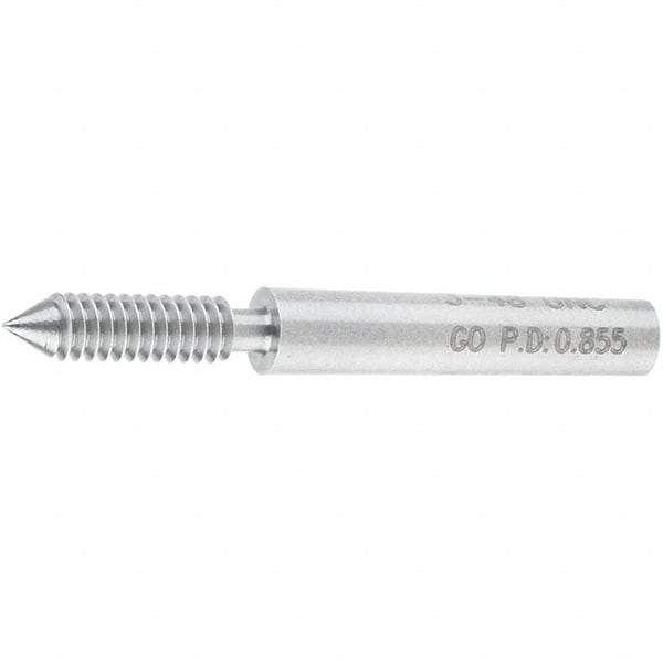 SPI - #3-48, Class 2B, 3B, Single End Plug Thread Go Gage - Steel, Size 000 Handle Not Included - Eagle Tool & Supply