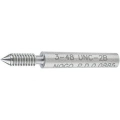SPI - #3-48, Class 2B, Single End Plug Thread No Go Gage - Steel, Size 000 Handle Not Included - Eagle Tool & Supply