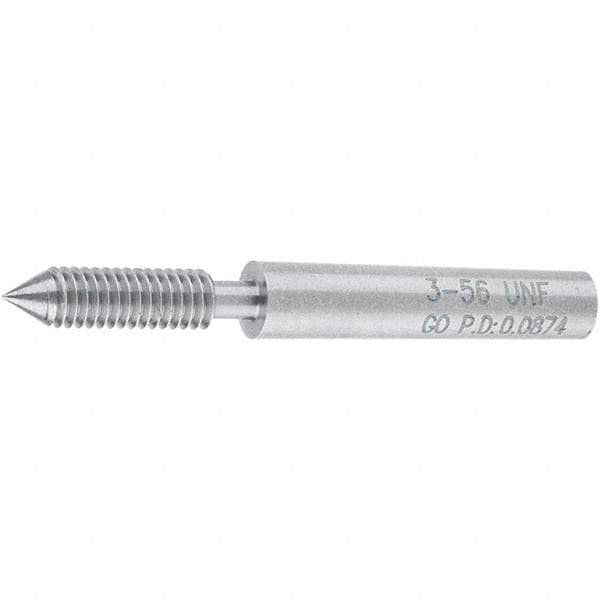 SPI - #3-56, Class 2B, 3B, Single End Plug Thread Go Gage - Steel, Size 000 Handle Not Included - Eagle Tool & Supply