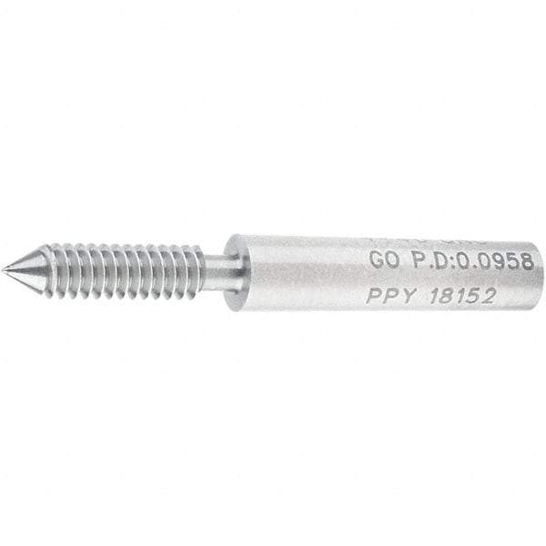 SPI - #4-40, Class 2B, 3B, Single End Plug Thread Go Gage - Steel, Size 00 Handle Not Included - Eagle Tool & Supply