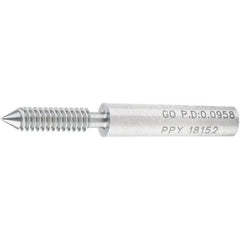 SPI - #4-40, Class 2B, 3B, Single End Plug Thread Go Gage - Steel, Size 00 Handle Not Included - Eagle Tool & Supply