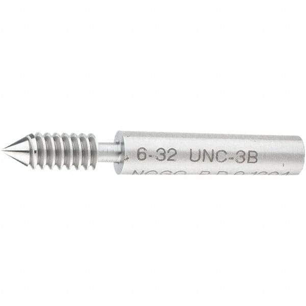 SPI - #6-32, Class 3B, Single End Plug Thread No Go Gage - Steel, Size 00 Handle Not Included - Eagle Tool & Supply
