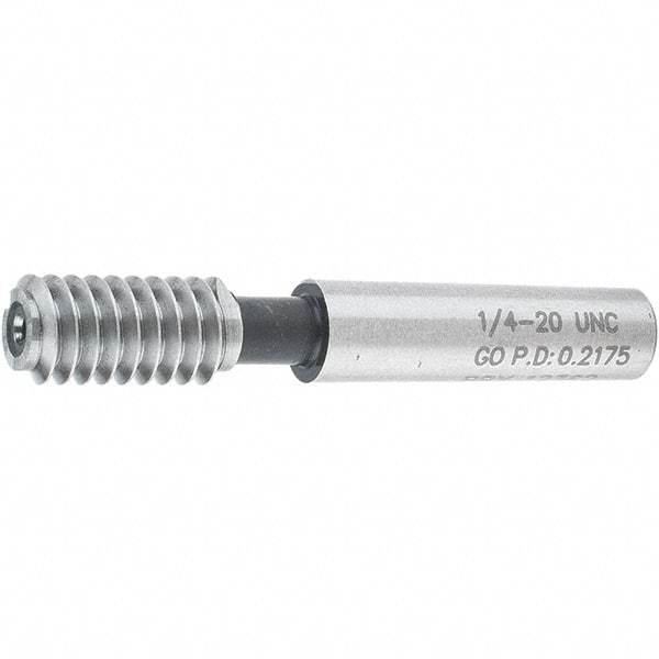 SPI - 1/4-20, Class 2B, 3B, Single End Plug Thread Go Gage - Steel, Size 1 Handle Not Included - Eagle Tool & Supply