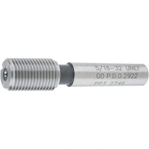 SPI - 5/16-32, Class 2B, 3B, Single End Plug Thread Go Gage - Steel, Size 1 Handle Not Included - Eagle Tool & Supply
