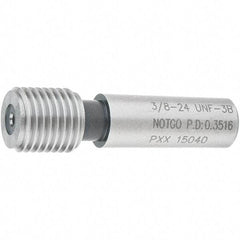 SPI - 3/8-24, Class 3B, Single End Plug Thread No Go Gage - Steel, Size 2 Handle Not Included - Eagle Tool & Supply