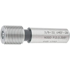 SPI - 3/8-32, Class 2B, Single End Plug Thread No Go Gage - Steel, Size 2 Handle Not Included - Eagle Tool & Supply