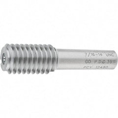 SPI - 7/16-14, Class 2B, 3B, Single End Plug Thread Go Gage - Steel, Size 2 Handle Not Included - Eagle Tool & Supply