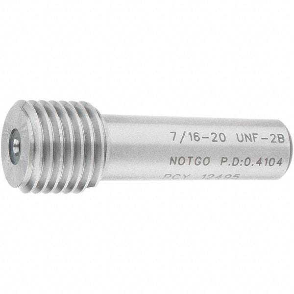 SPI - 7/16-20, Class 2B, Single End Plug Thread No Go Gage - Steel, Size 2 Handle Not Included - Eagle Tool & Supply