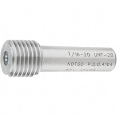 SPI - 7/16-20, Class 2B, Single End Plug Thread No Go Gage - Steel, Size 2 Handle Not Included - Eagle Tool & Supply