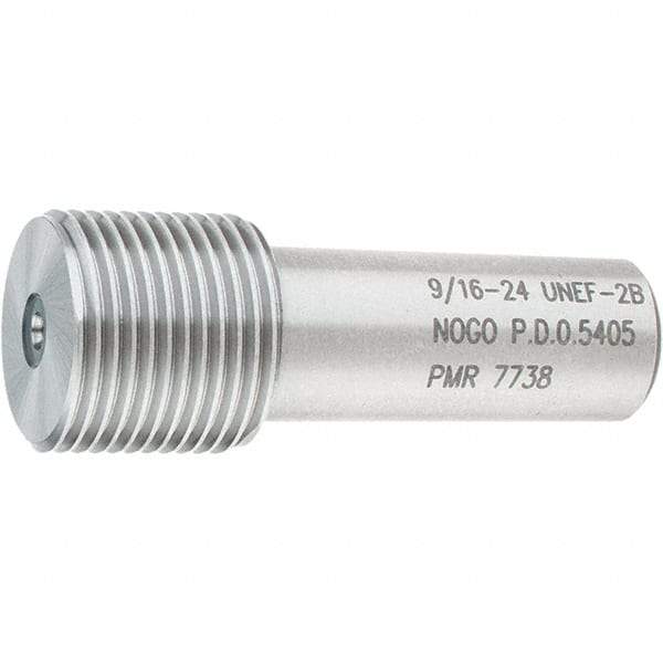 SPI - 9/16-24, Class 2B, Single End Plug Thread No Go Gage - Steel, Size 3 Handle Not Included - Eagle Tool & Supply