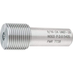SPI - 9/16-24, Class 2B, Single End Plug Thread No Go Gage - Steel, Size 3 Handle Not Included - Eagle Tool & Supply