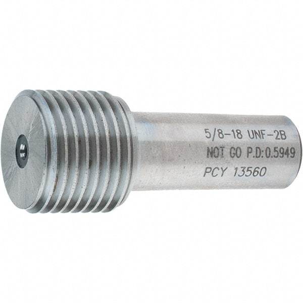 SPI - 5/8-18, Class 2B, Single End Plug Thread No Go Gage - Steel, Size 3 Handle Not Included - Eagle Tool & Supply