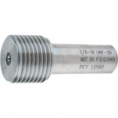 SPI - 5/8-18, Class 2B, Single End Plug Thread No Go Gage - Steel, Size 3 Handle Not Included - Eagle Tool & Supply