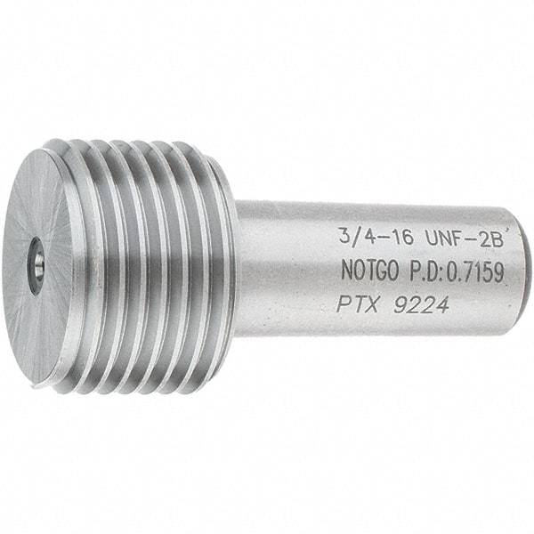 SPI - 3/4-16, Class 2B, Single End Plug Thread No Go Gage - Steel, Size 3 Handle Not Included - Eagle Tool & Supply