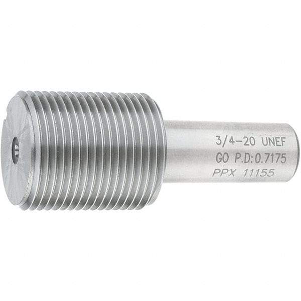 SPI - 3/4-20, Class 2B, 3B, Single End Plug Thread Go Gage - Steel, Size 3 Handle Not Included - Eagle Tool & Supply