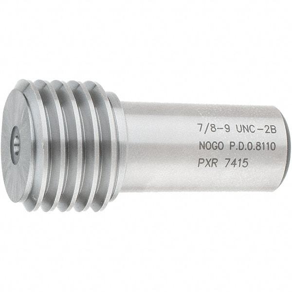 SPI - 7/8-9, Class 2B, Single End Plug Thread No Go Gage - Steel, Size 4 Handle Not Included - Eagle Tool & Supply