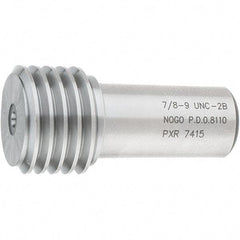 SPI - 7/8-9, Class 2B, Single End Plug Thread No Go Gage - Steel, Size 4 Handle Not Included - Eagle Tool & Supply