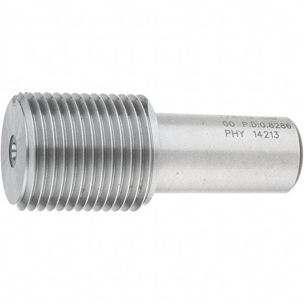 SPI - 7/8-14, Class 2B, 3B, Single End Plug Thread Go Gage - Steel, Size 4 Handle Not Included - Eagle Tool & Supply
