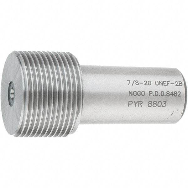 SPI - 7/8-20, Class 2B, Single End Plug Thread No Go Gage - Steel, Size 4 Handle Not Included - Eagle Tool & Supply