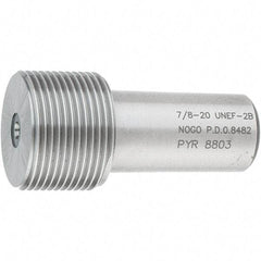 SPI - 7/8-20, Class 2B, Single End Plug Thread No Go Gage - Steel, Size 4 Handle Not Included - Eagle Tool & Supply