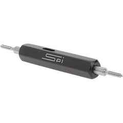 SPI - #0-80, Class 2B, Double End Plug Thread Go/No Go Gage - Steel, Size 000 Handle Included - Eagle Tool & Supply