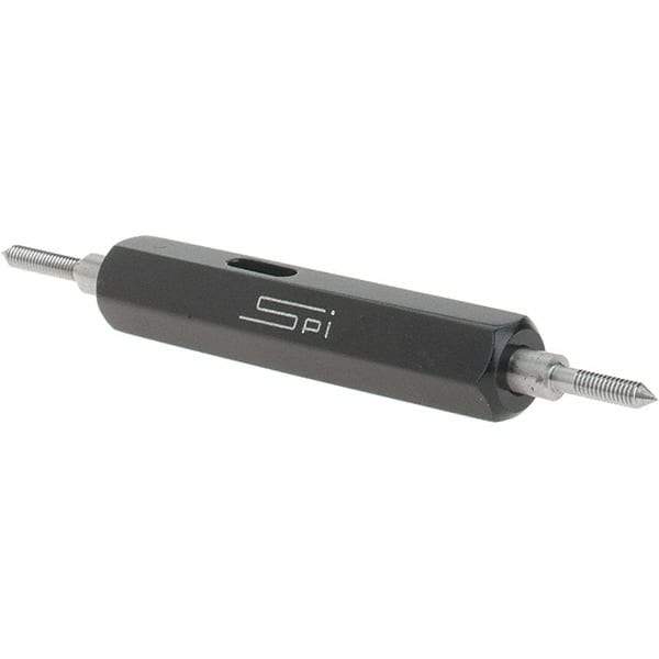 SPI - #1-72, Class 2B, Double End Plug Thread Go/No Go Gage - Steel, Size 000 Handle Included - Eagle Tool & Supply