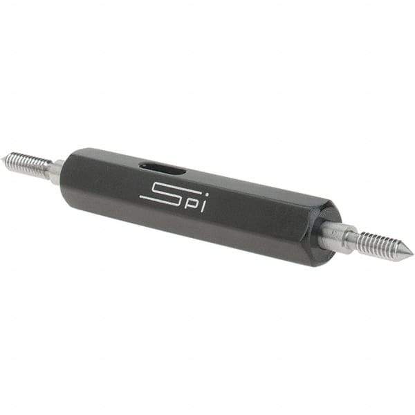 SPI - #3-48, Class 2B, Double End Plug Thread Go/No Go Gage - Steel, Size 000 Handle Included - Eagle Tool & Supply