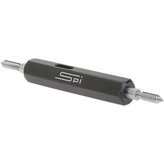 SPI - #3-48, Class 2B, Double End Plug Thread Go/No Go Gage - Steel, Size 000 Handle Included - Eagle Tool & Supply