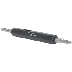 SPI - #4-48, Class 3B, Double End Plug Thread Go/No Go Gage - Steel, Size 00 Handle Included - Eagle Tool & Supply