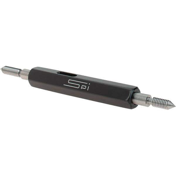 SPI - #5-44, Class 2B, Double End Plug Thread Go/No Go Gage - Steel, Size 00 Handle Included - Eagle Tool & Supply
