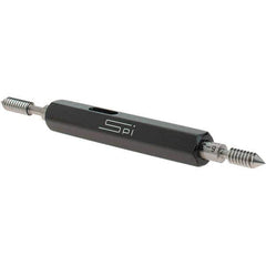 SPI - #6-32, Class 3B, Double End Plug Thread Go/No Go Gage - Steel, Size 00 Handle Included - Eagle Tool & Supply