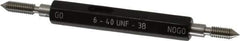 SPI - #6-40, Class 3B, Double End Plug Thread Go/No Go Gage - Steel, Size 00 Handle Included - Eagle Tool & Supply