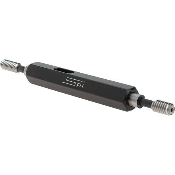 SPI - #8-32, Class 2B, Double End Plug Thread Go/No Go Gage - Steel, Size 0 Handle Included - Eagle Tool & Supply