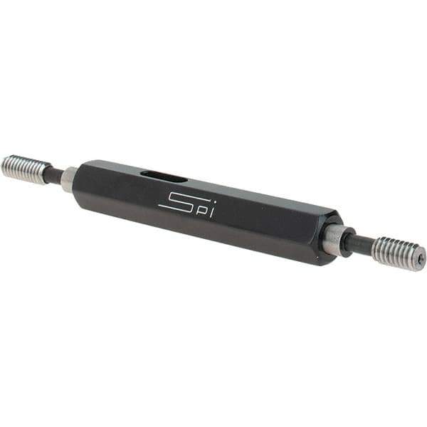 SPI - #8-32, Class 3B, Double End Plug Thread Go/No Go Gage - Steel, Size 0 Handle Included - Eagle Tool & Supply