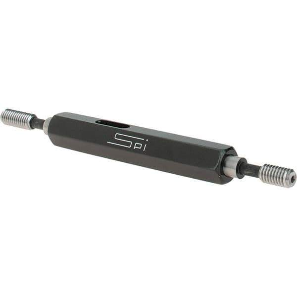 SPI - #8-36, Class 2B, Double End Plug Thread Go/No Go Gage - Steel, Size 0 Handle Included - Eagle Tool & Supply