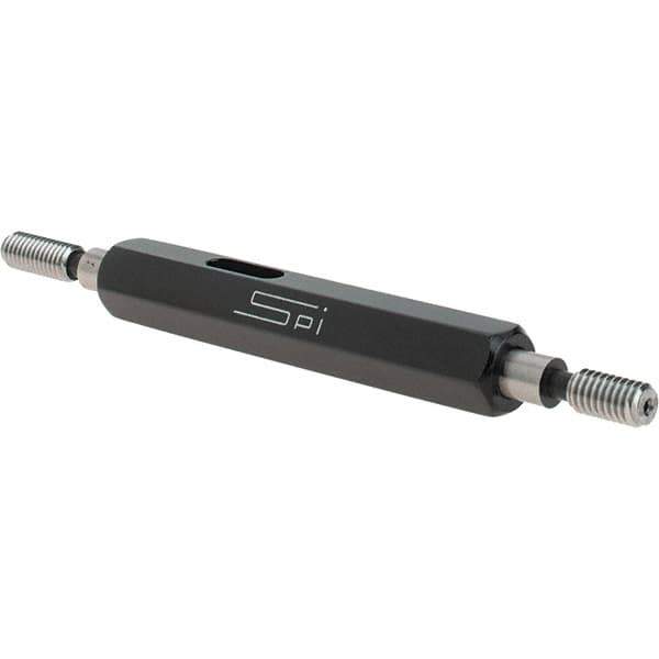 SPI - #8-36, Class 3B, Double End Plug Thread Go/No Go Gage - Steel, Size 0 Handle Included - Eagle Tool & Supply