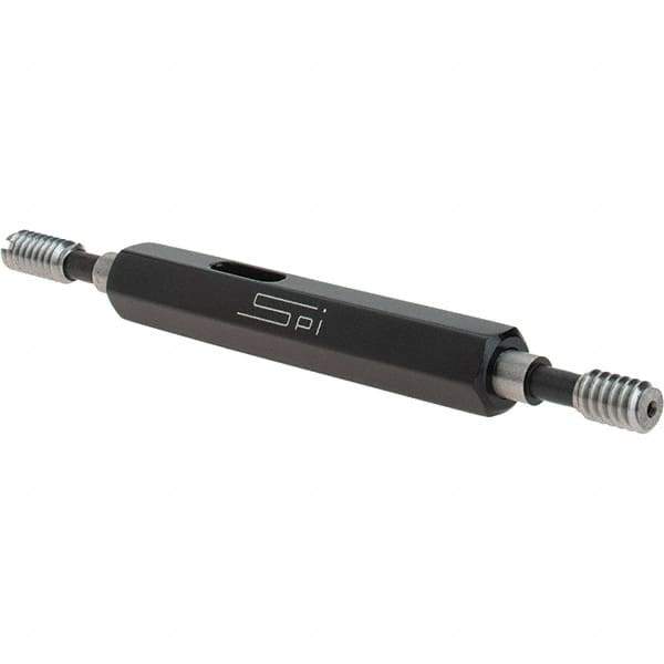 SPI - #10-24, Class 2B, Double End Plug Thread Go/No Go Gage - Steel, Size 0 Handle Included - Eagle Tool & Supply