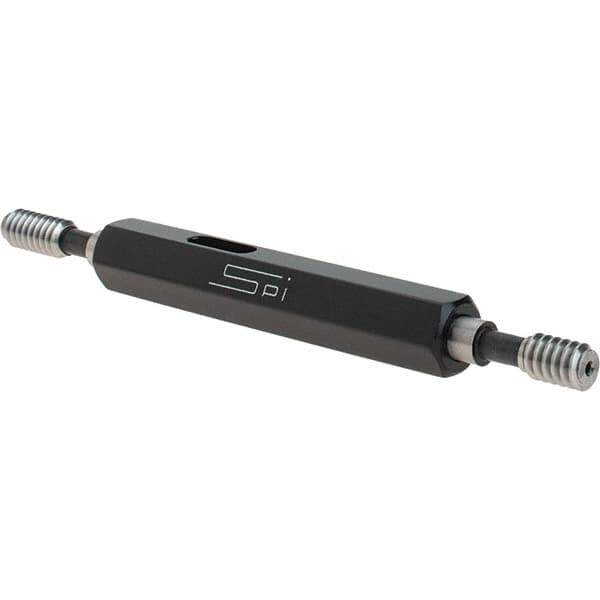SPI - #10-24, Class 3B, Double End Plug Thread Go/No Go Gage - Steel, Size 0 Handle Included - Eagle Tool & Supply