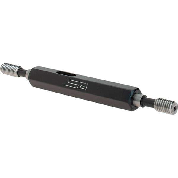 SPI - #10-32, Class 2B, Double End Plug Thread Go/No Go Gage - Steel, Size 0 Handle Included - Eagle Tool & Supply
