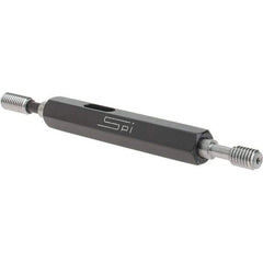 SPI - #10-32, Class 3B, Double End Plug Thread Go/No Go Gage - Steel, Size 0 Handle Included - Eagle Tool & Supply